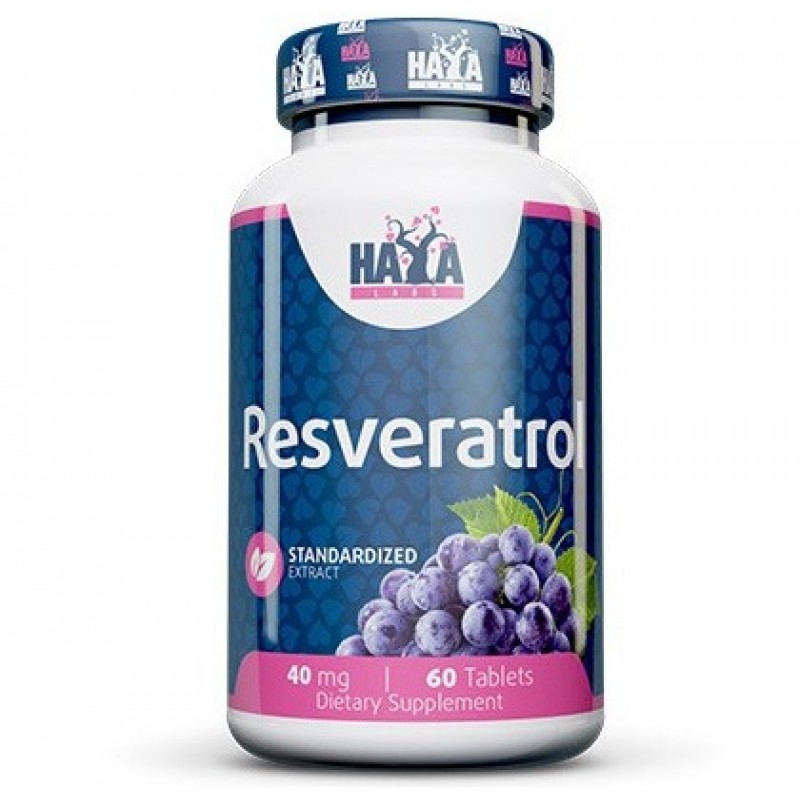Haya Labs Resveratrool 40 mg 60 tabletti foto